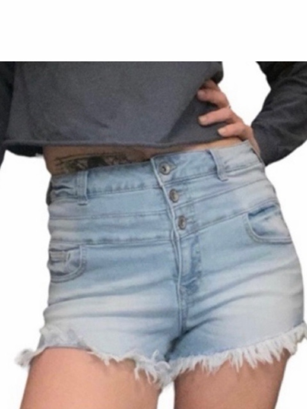 Ariya Curvy Highβ Rise Jean Shorts NWT